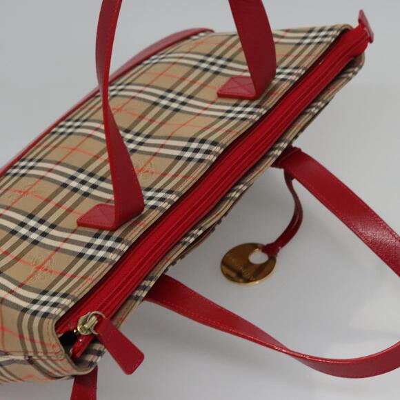 Burberry Nova Check Hand Bag Canvas Beige - Picture 6 of 16